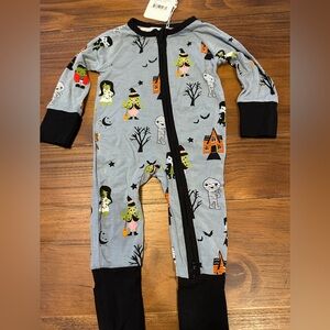 Monster Mash Emerson & Friends Halloween luxury bamboo 1 piece pj’s 0 - 3 M NWT